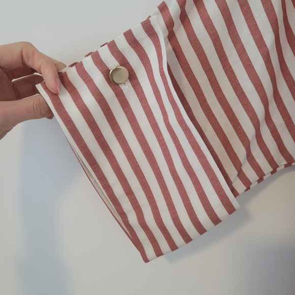 ZARA Midi Striped Shirt Dress NWT - Picture 6 of 7